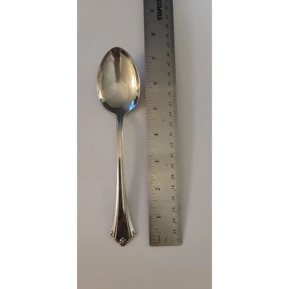 Oneida Anticipation Deluxe Stainless Glossy Oval Soup Dinner Spoon Set of 2
